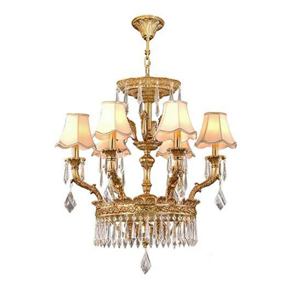 Hotel Hall Brass Chandelier