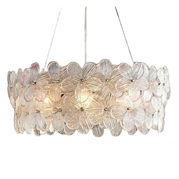 Woonkamer glazen hanglamp