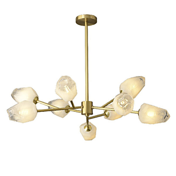 Lampadario in vetro per ristorante