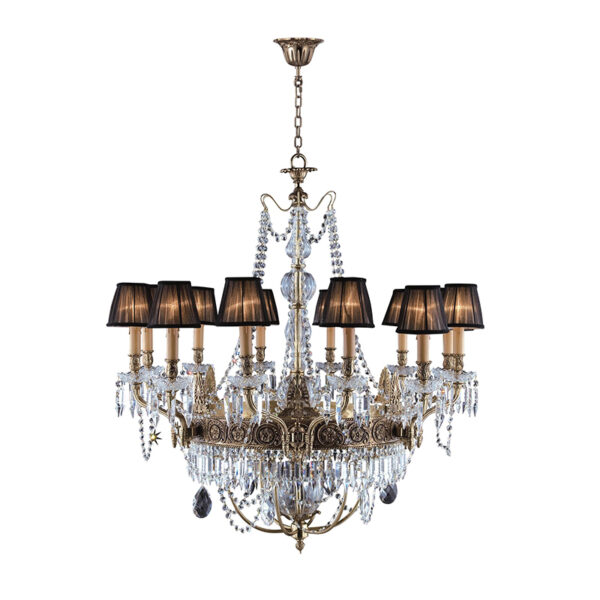 Lustre en cristal de plafond de villa - Image 3