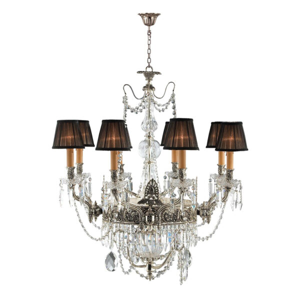 Lustre en cristal de plafond de villa