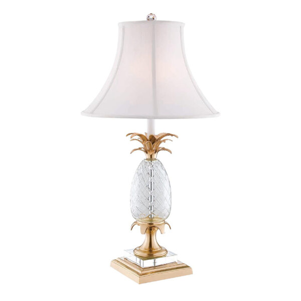 Tischlampe aus Ananasglas
