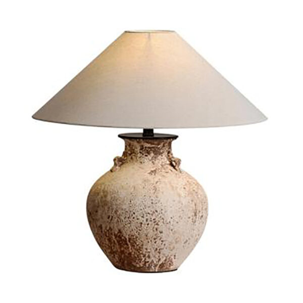 Lámpara de mesa de estilo wabi-sabi