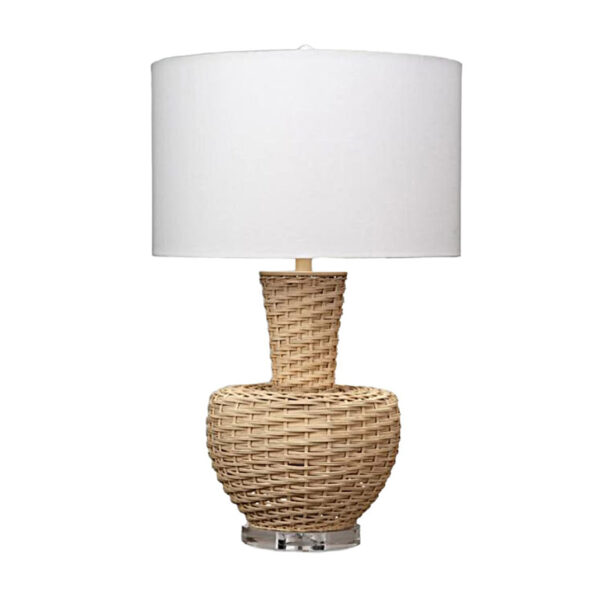 Schlafzimmer-Rattan-Tischlampe