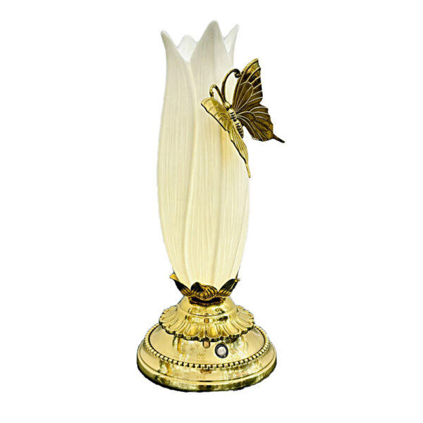 Gold Butterfly Ceramic Night Lamp