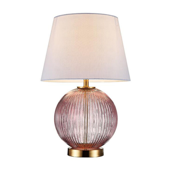 Lampada da tavolo decorativa in vetro rotondo