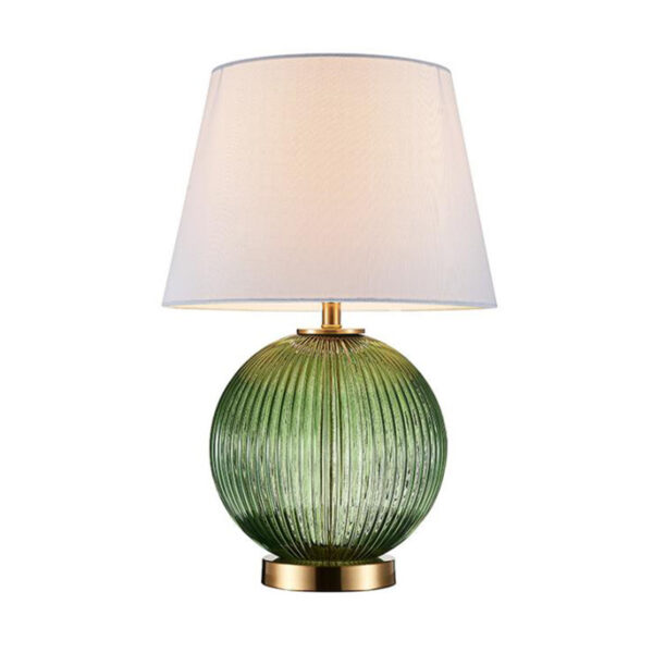 Lampada da tavolo decorativa in vetro rotondo - Immagine 3