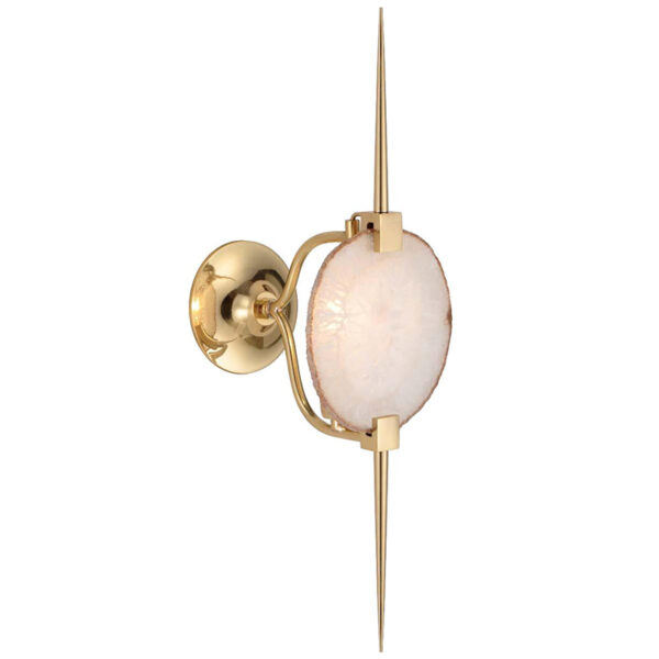 Rosa Achat Wandlampe