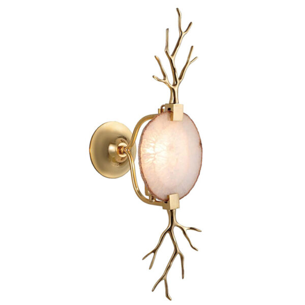 Rosa Achat Wandlampe - Bild 2