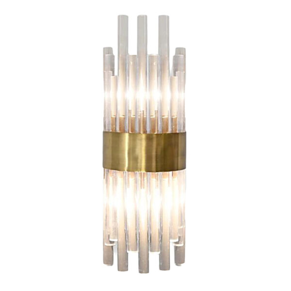 Lampada da parete con striscia acrilica