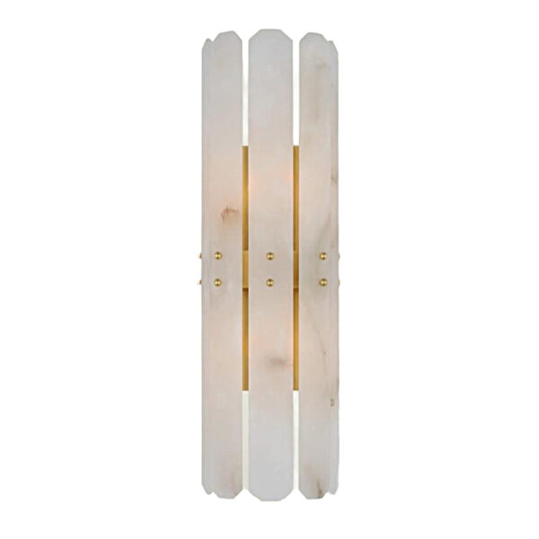 Weiße Alabaster-Dekor-Wandlampe