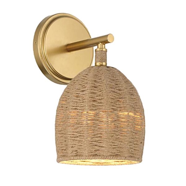 Iron Jute Wall Lamp