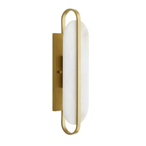 Ovale Marmor-Wandlampe