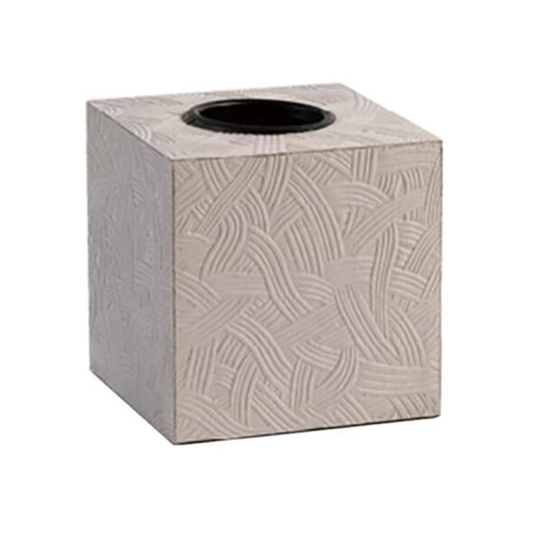Taschentuchbox mit beigem Muster
