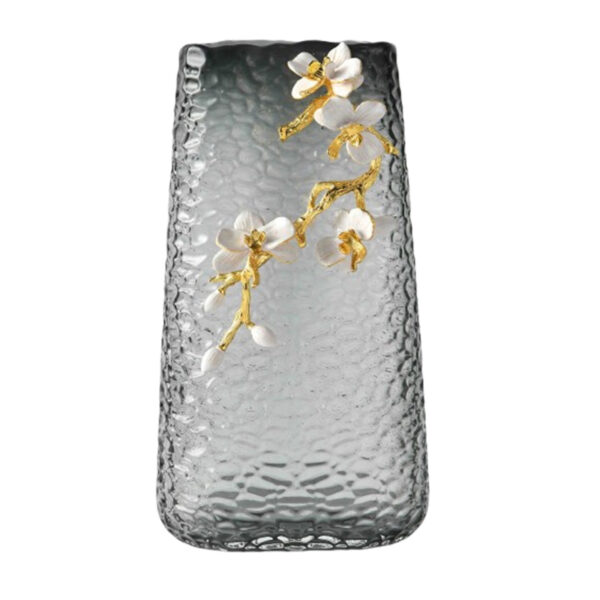 Flower Enamel Glass Vase - Image 2