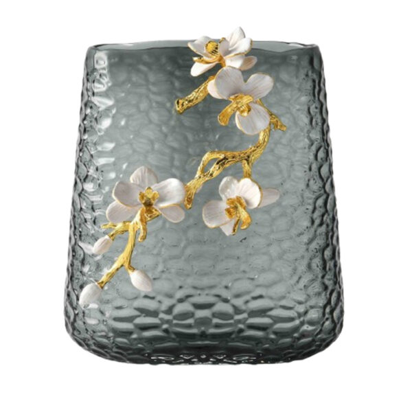 Flower Enamel Glass Vase