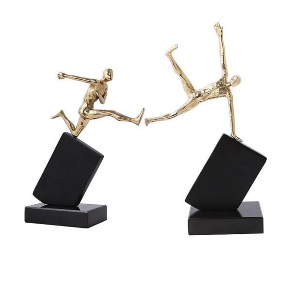 Decoración de la mesa del hombre bronce deportivo - Imagen 3