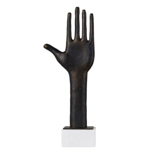 Black Hand Marble Table Decor