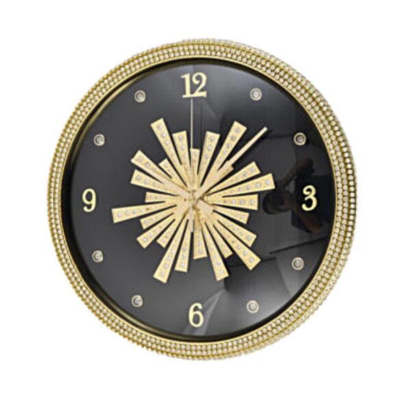 Runde goldene Messinguhr