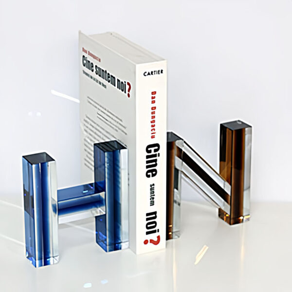 Creative Crystal Letter Bookends - Image 3