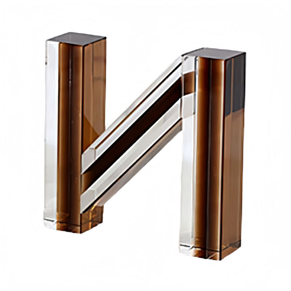 Creative Crystal Letter Bookends - Image 2