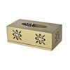 Flower Pattern Brass Tissue Box
