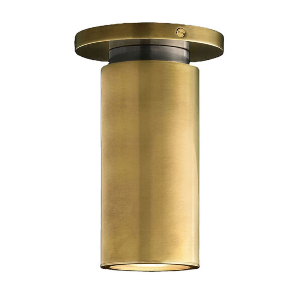 Lampe de plafond en laiton rond