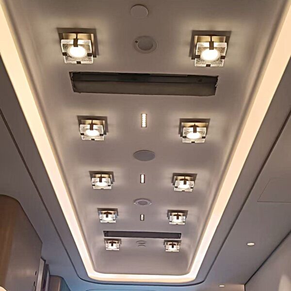 Square Glass Ceiling Lamp