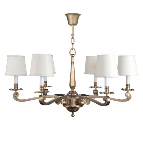 Creative White Brass Chandelier - Image 2