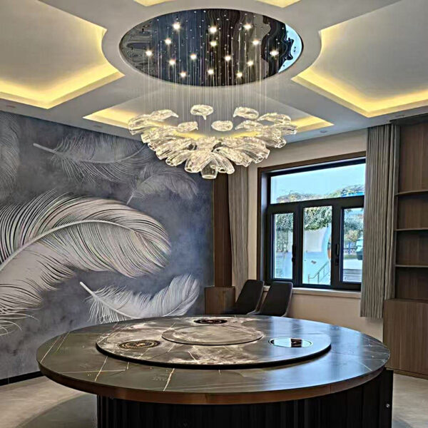 Restaurant Art Glass Chandelier