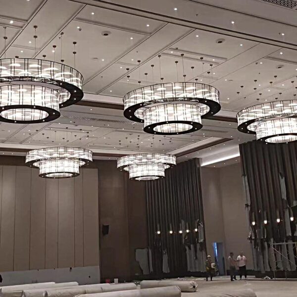 Salon Şeffaf Yuvarlak Avize