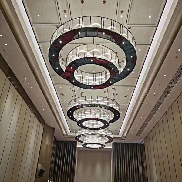Salon Şeffaf Yuvarlak Avize - Resim 2