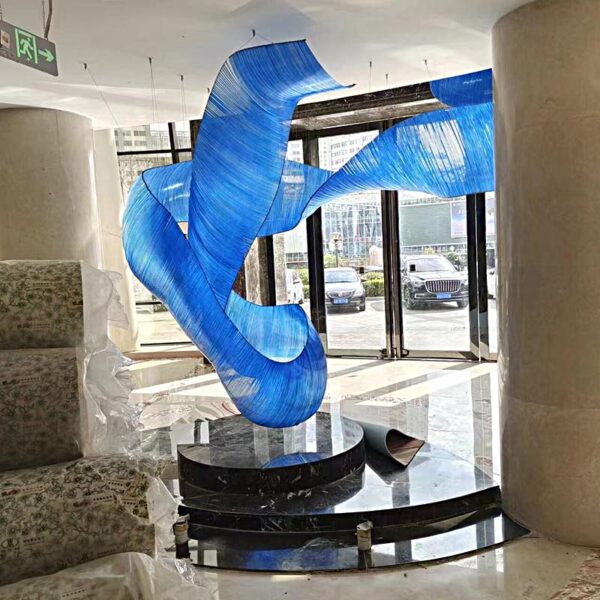 Shopping Mall Blue Chandelier - Image 2