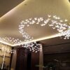 Steel Glass Angel Chandelier