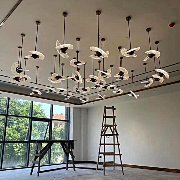 Lampada a sospensione in vetro creativo