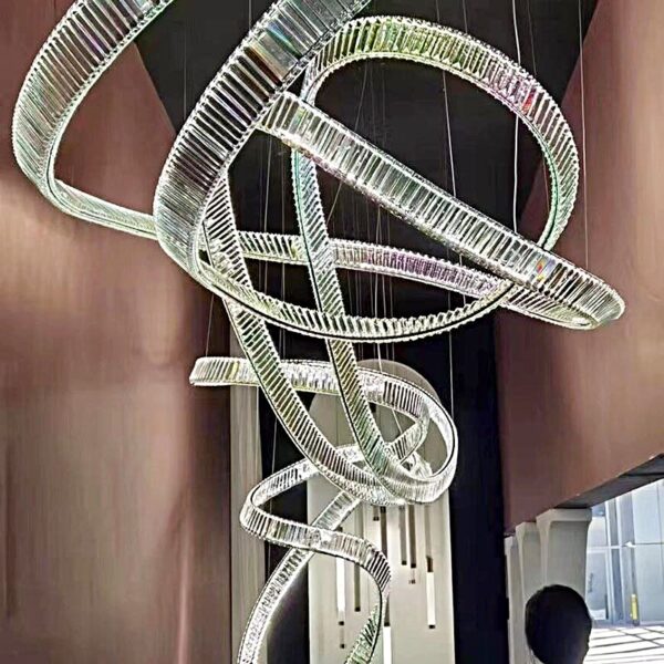 Lampadario moderno di cristallo di lusso - Immagine 2