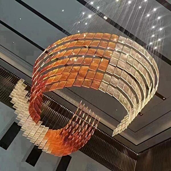 Lembar kaca desain baru lampu gantung