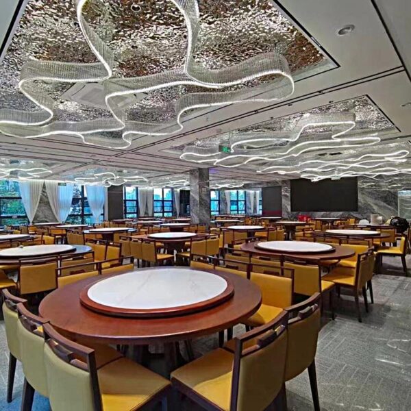 Restaurant Large Glass Chandelier