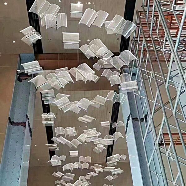 โคมระย้าอะคริลิกรูปทรงหนังสือ