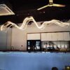 Wave Acrylic Art Chandelier