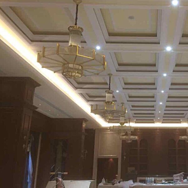 High Ceiling Glass Chandelier - Image 3
