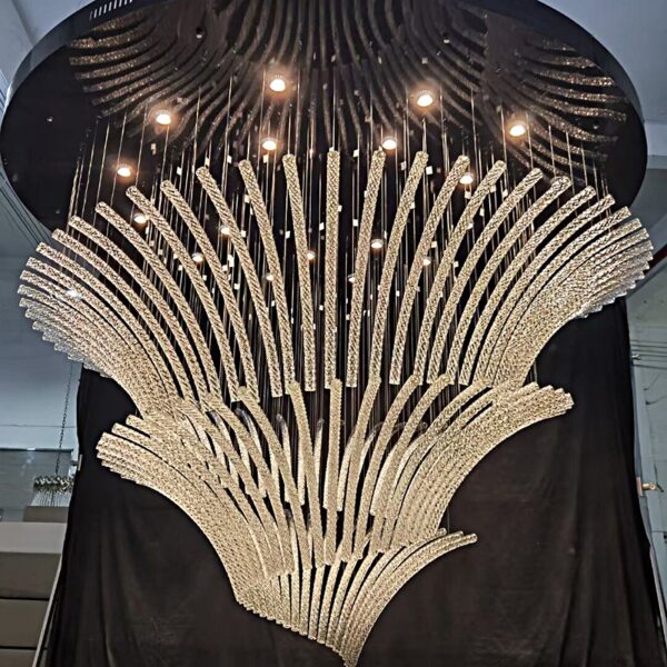 Lustre en verre personnalisé unique