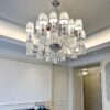 Lustre de vidro da sala de estar