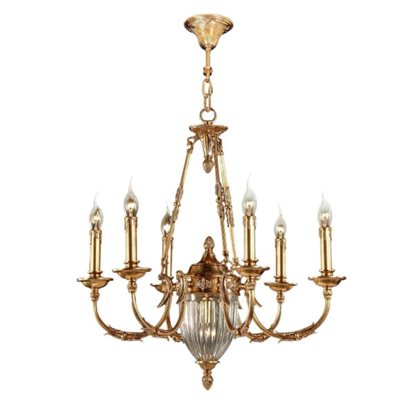Aangepast restaurant Brass Chandelier