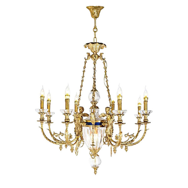 Aangepast restaurant Brass Chandelier - Afbeelding 2