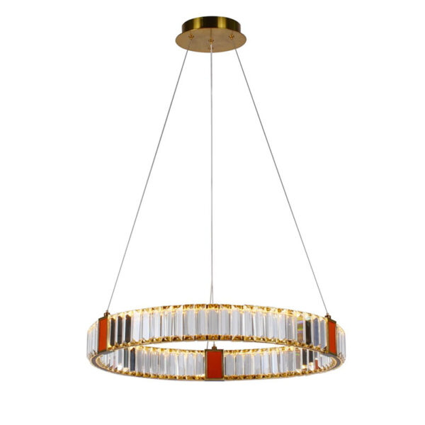 Crystal Leather Pendant Lamp - Image 2