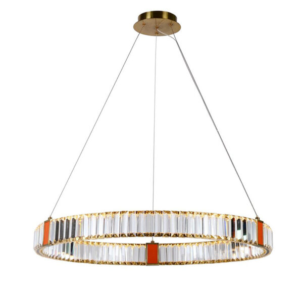 Crystal Leather Pendant Lamp - Image 3