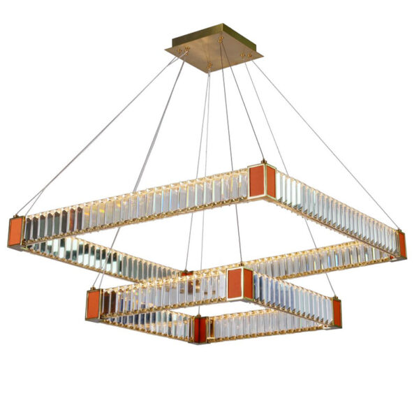 Crystal Leather Pendant Lamp - Image 4