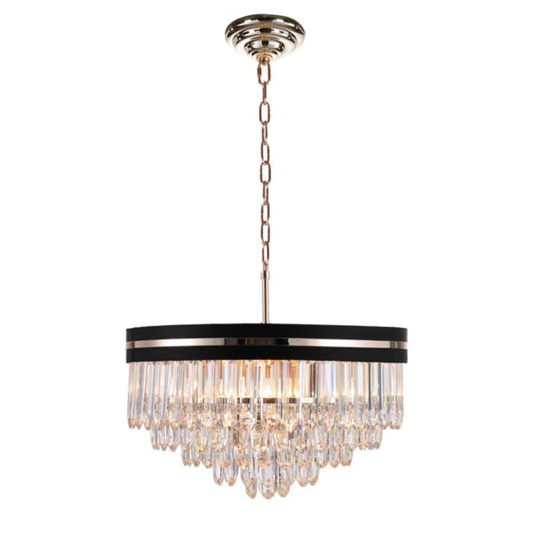 Lampe à suspension en cristal d'intérieur