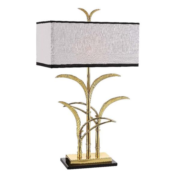 Lampu Meja Pohon Kelapa Emas